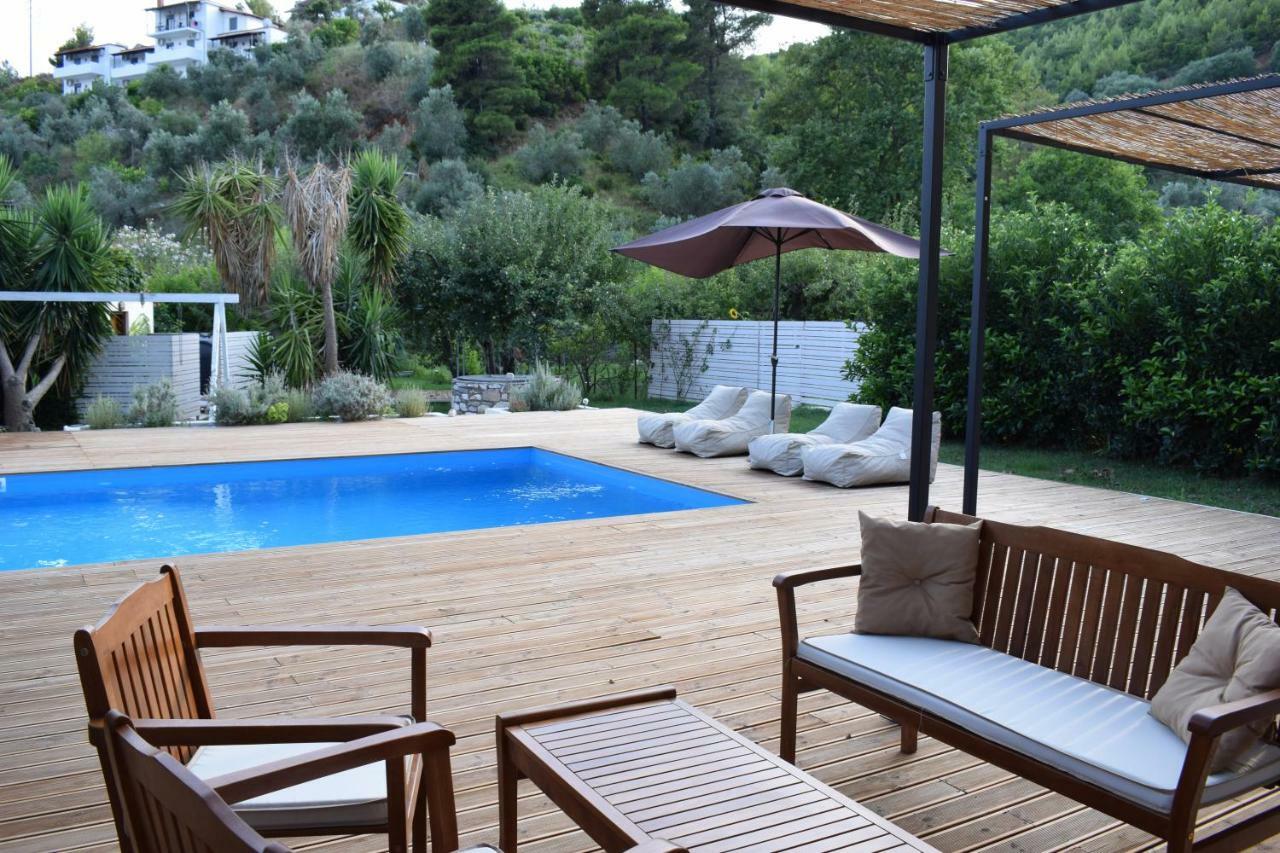Serenity Luxury Villa, Skiathos Ajía Paraszkeví Kültér fotó
